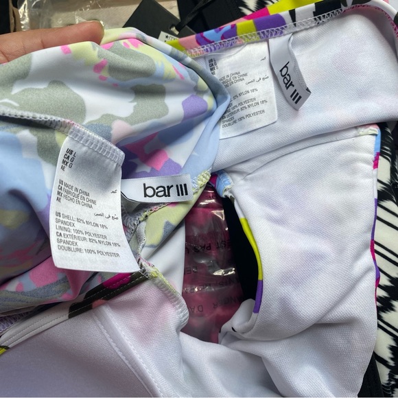 BAR III women’s paradise garden print tankini 2 pieces bikini swim suit size L - Picture 3 of 6